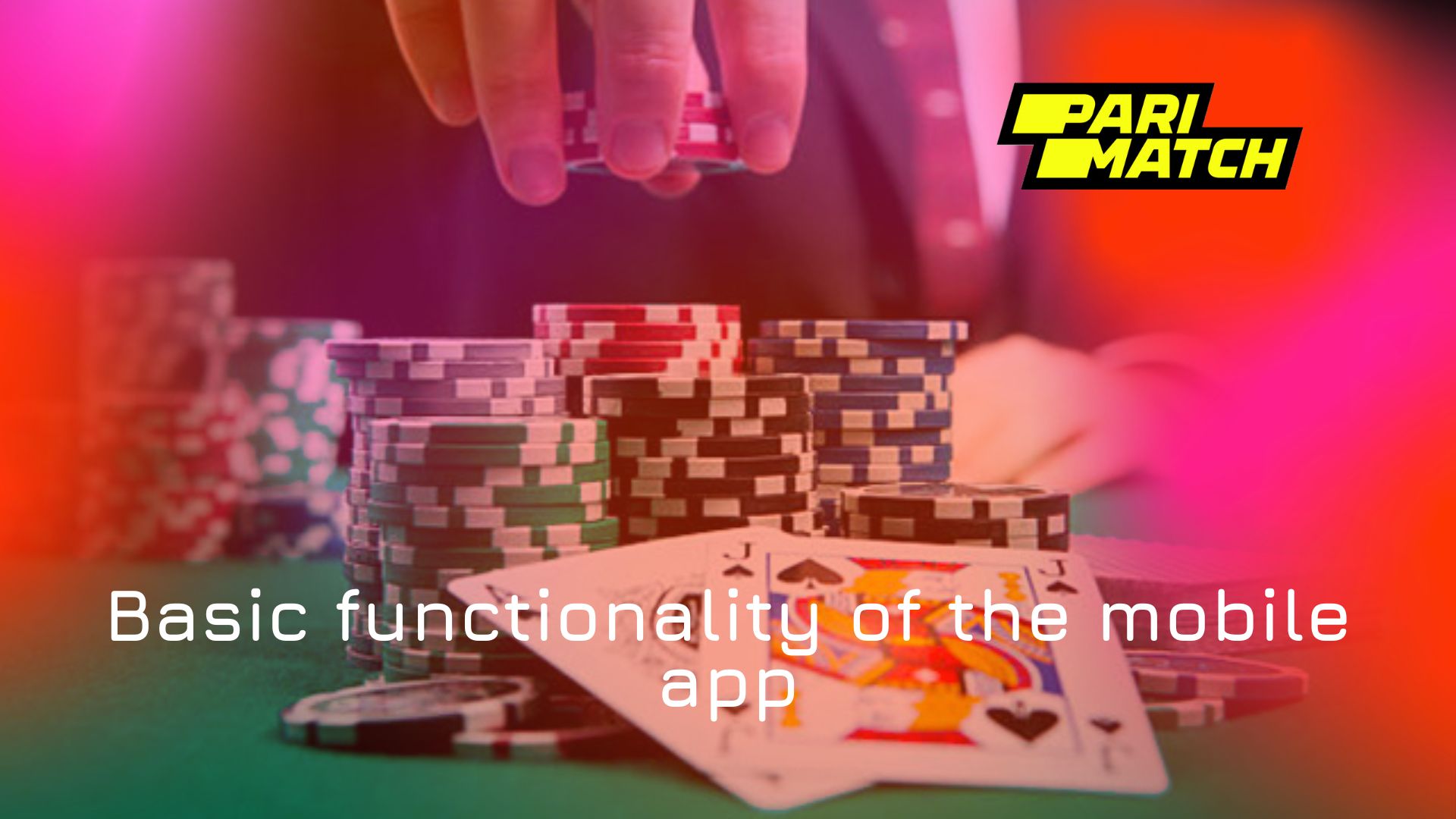 Basic functionality of the mobile app