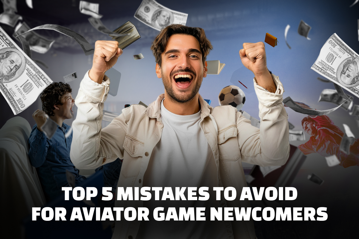 Infographic highlighting the top 5 mistakes newcomers make in aviator games, with clear visuals and concise tips.