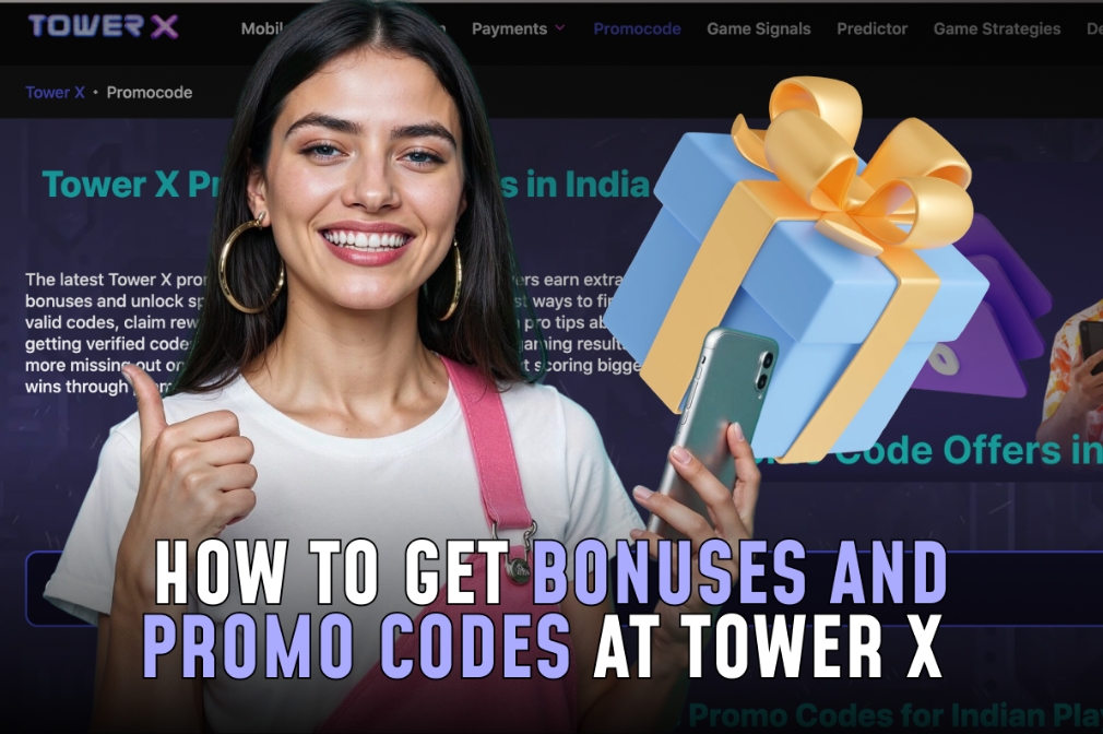 Guide on obtaining bonuses and promo codes at Tower X, featuring step-by-step instructions and tips for users